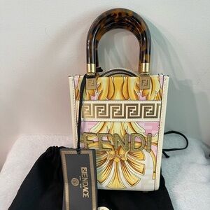 Authentic Fendi x Versace ‘ Fendace ‘ mini sunshine shopper